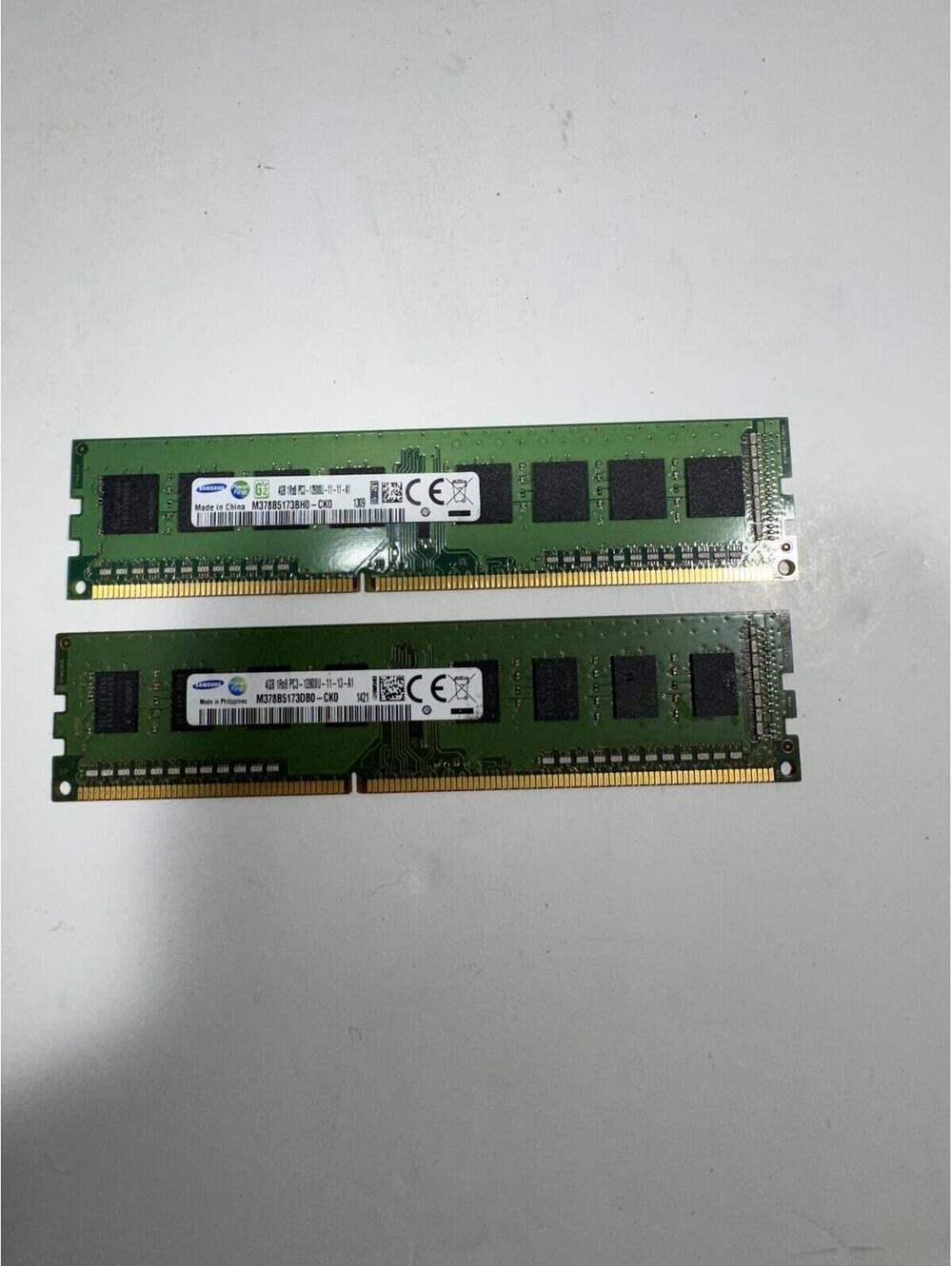 Samsung 8GB (2x4GB) PC3-12800U DDR3 1600MHz DIMM Desktop RAM Memory Kit